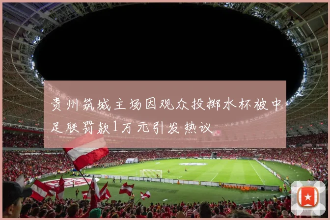 贵州筑城主场因观众投掷水杯被中足联罚款1万元引发热议