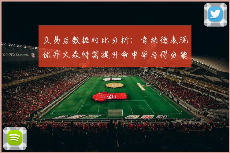 交易后数据对比分析：肯纳德表现优异文森特需提升命中率与得分能力